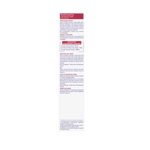 Sublimactive Crème légère lissante Bio 40 ml