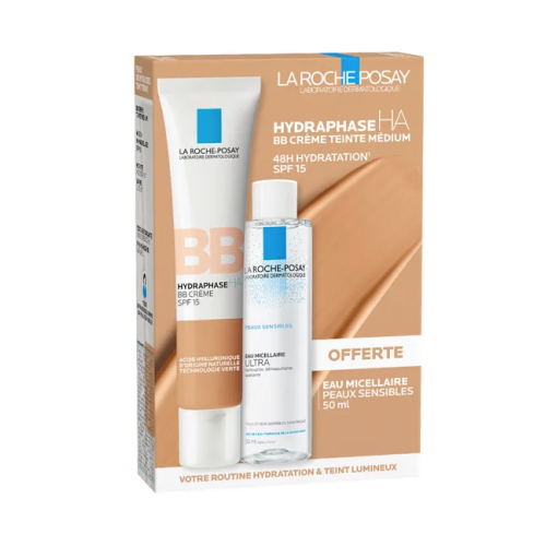 HYDRAPHASE HA COFFRET BB Crème Teinte Medium 40 ml + Eau Micellaire Peaux Sensibles 50 ml Offerte HYDRAPHASE HA COFFRET BB Crème Teinte Medium 40 ml + Eau Micellaire Peaux Sensibles 50 ml Offerte
