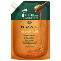 Rêve de Miel gel lavant surgras visage et corps Recharge 400 mL