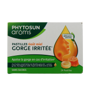 Pastilles Gorge Irritée Miel 24 pastilles