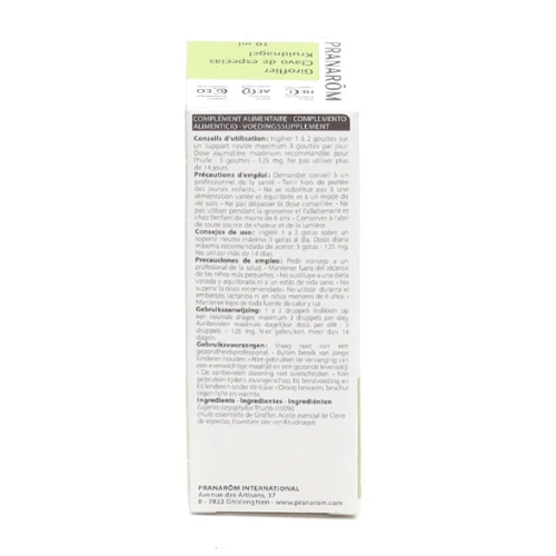 Huile essentielle Giroflier 10 ml