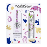 Coffret Feuille de Thé Eau Parfumée Bienfaisante 30 ml + Crème Mains 30 ml Offert