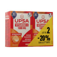 VITALITE Vitamine C 1000mg Adultes 2 x 20 Comprimés Effervecents