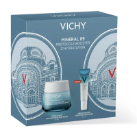 Minéral 89 Crème Boost d'Hydratation 100H Riche 50 ml + Booster Quotidien Fortifiant et Repulpant 10 ml Offert