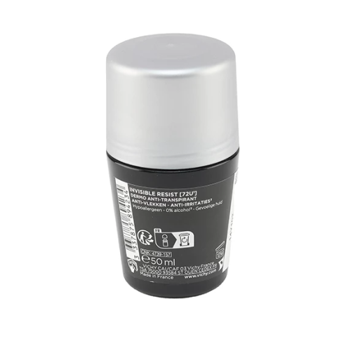 Homme déodorant Invisible Resist Dermo-détranspirant 72 h bille 50 ml