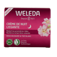 Crème de Nuit Lissante à la Rose Musquée & Thé Blanc 40 ml
