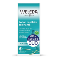 ROMARIN Lotion Capillaire Tonifiante au Romarin Bio Cuirs Chevelus en Manque de Vitalité 2 x 100 ml