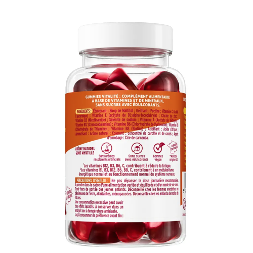 Vitalité Goût Myrtille 60 gummies