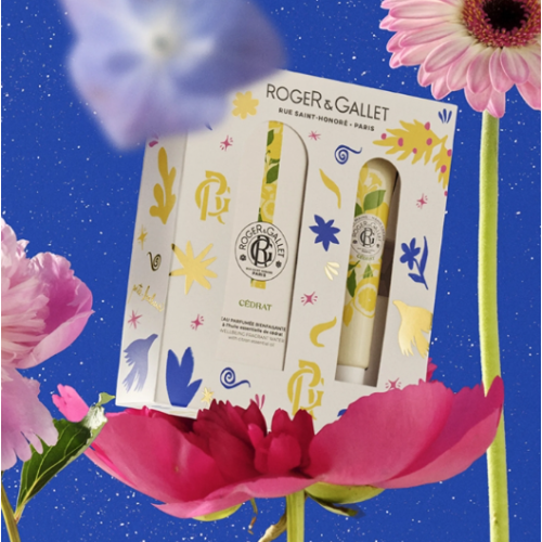 Cédrat Coffret Eau Parfumée Bienfaisante 30 ml + Crème Mains 30 ml Offert