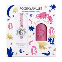 Rose Coffret Eau Parfumée Bienfaisante 100 ml + Bougie Parfumée 75 g Offerte