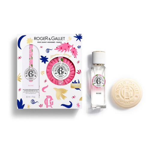 Rose Coffret Eau Parfumée Bienfaisante 30 ml + Savon Bienfaisant 100 g Offert