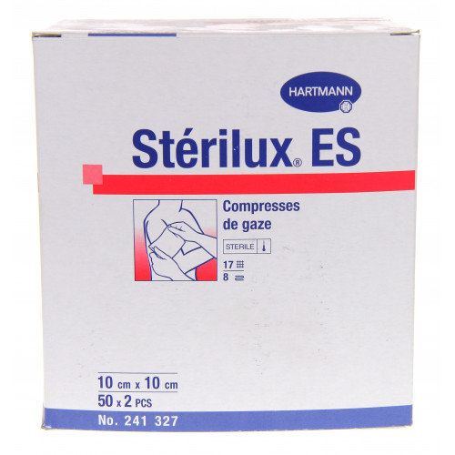 HARTMANN STERILUX ES Compresses de Gaze 10 x 10 Tissées Stériles-3092 HARTMANN STERILUX ES Compresses de Gaze 10 x 10 Tissées Stériles-3092
