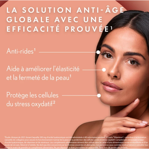 DERMA EXPERT Complément Alimentaire Acide Hyaluronique 420 mg 2 x 30 gélules