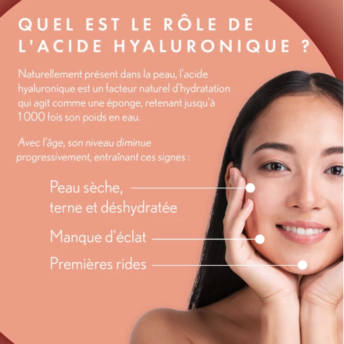 DERMA EXPERT Complément Alimentaire Acide Hyaluronique 420 mg 2 x 30 gélules