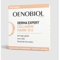 DERMA EXPERT Complément Alimentaire Collagène Marin 10g, 10 Shots Liquides