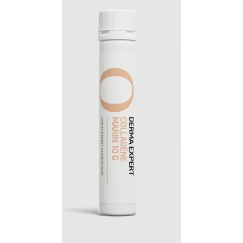 DERMA EXPERT Complément Alimentaire Collagène Marin 10g, 10 Shots Liquides