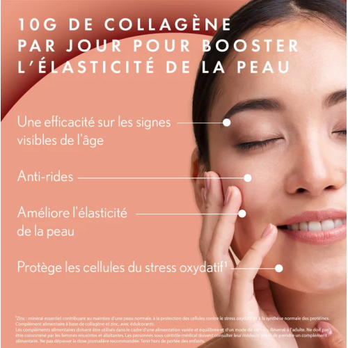 DERMA EXPERT Complément Alimentaire Collagène Marin 10g, 10 Shots Liquides