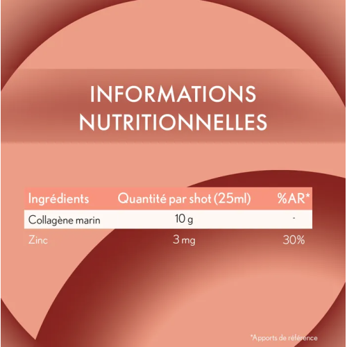 DERMA EXPERT Complément Alimentaire Collagène Marin 10g, 10 Shots Liquides