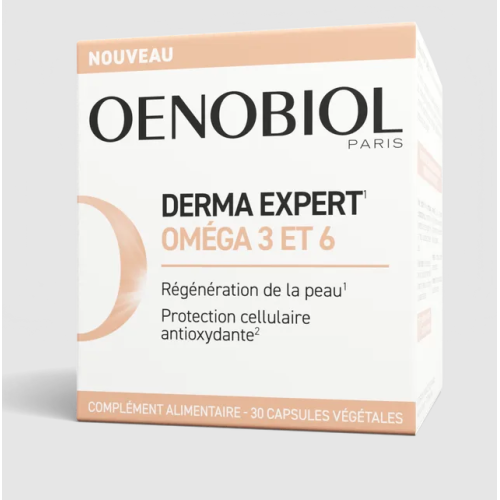 DERMA EXPERT Complément Alimentaire Oméga 3 et 6, 30 Capsules Végétales DERMA EXPERT Complément Alimentaire Oméga 3 et 6, 30 Capsules Végétales
