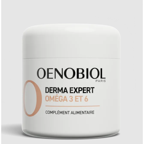 DERMA EXPERT Complément Alimentaire Oméga 3 et 6, 30 Capsules Végétales