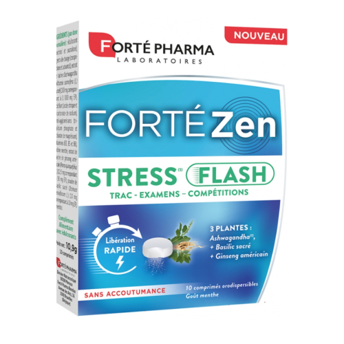 Forté Zen Stress Flash 10 Comprimés Orodispersibles Forté Zen Stress Flash 10 Comprimés Orodispersibles