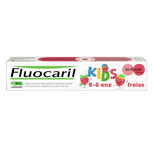 Dentifrice Kids Bi-Fluoré Fraise 0 - 6 ans 75 ml