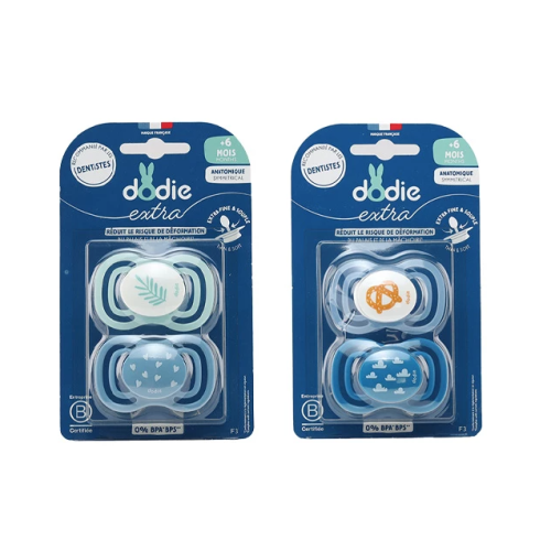 Extra Sucette anatomique silicone +6 mois 2 sucettes Extra Sucette anatomique silicone +6 mois 2 sucettes