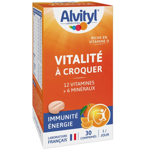 Vitalité A Croquer Goût Orange 30 comprimés Vitalité A Croquer Goût Orange 30 comprimés