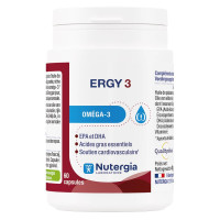 Ergy 3 Oméga 60 Capsules Nutergia - Soutien Cardiovasculaire