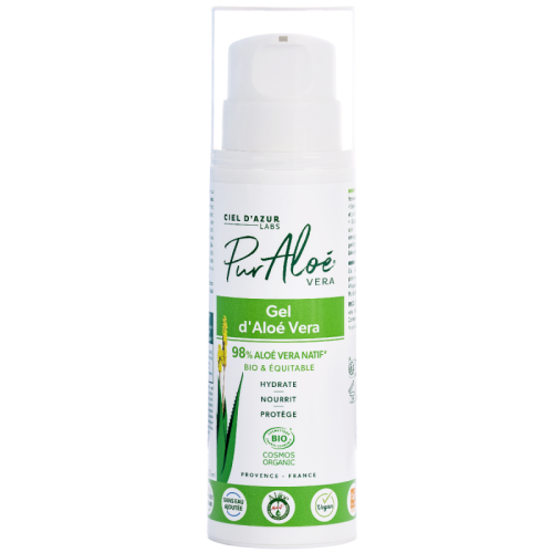 Pur Aloé Gel Aloé Vera 250ml - Hydrate et Régénère la Peau