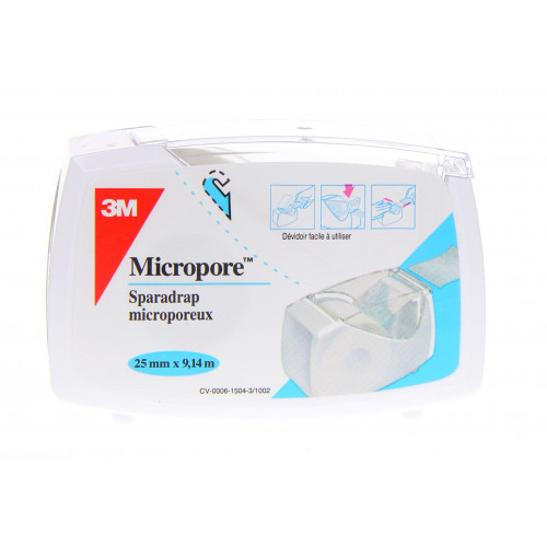 3M Micropore Sparadrap Blanc-3126