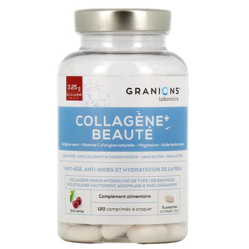 Collagène+ Beauté 120 Comprimés à Croquer Goût Cerise