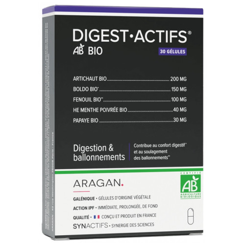 SynActif Digestactifs 30 gélules pour confort digestif optimal SynActif Digestactifs 30 gélules pour confort digestif optimal