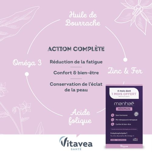 Ménopause Féminité 4 Mois Format Economique 120 Capsules