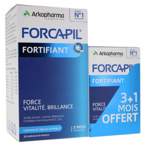 ARKOPHARMA Forcapil Intensif 4 Mois 240 Gélules - Cheveux et Ongles