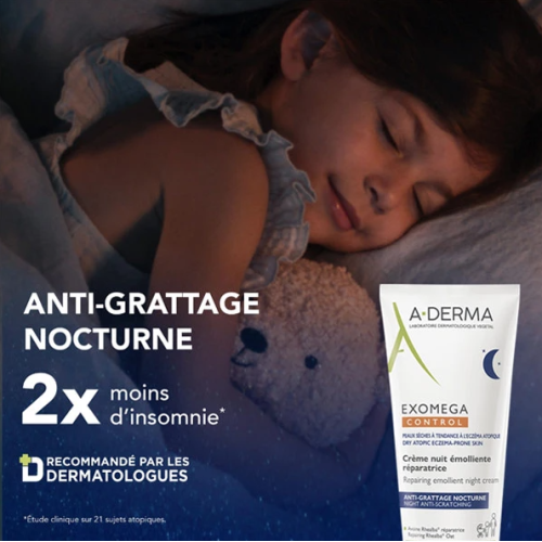 Exomega Control Crème nuit émolliente réparatrice 200 ml