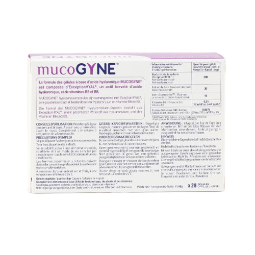 MucoGyne Gélules à base d'Acide Hyaluronique 28 gélules