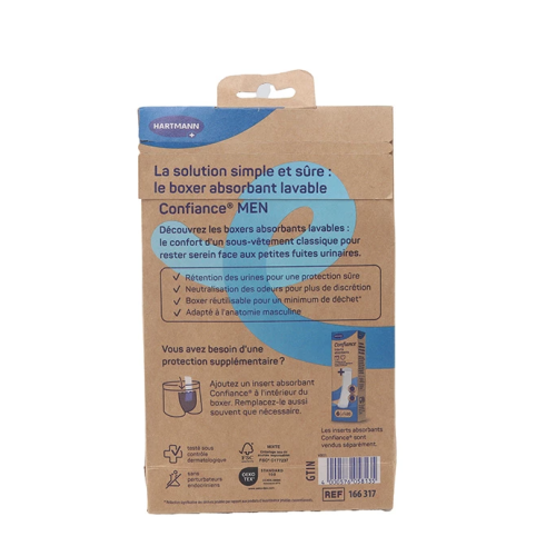Men Boxer absorbant lavable Taille L