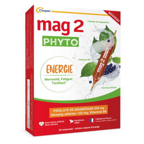 Mag 2 Phyto Énergie 30 Ampoules Mag 2 Phyto Énergie 30 Ampoules