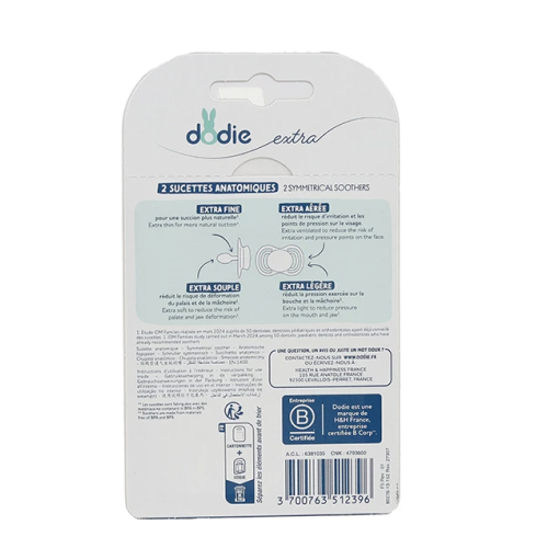 Extra sucette anatomique silicone +18 mois Bleu