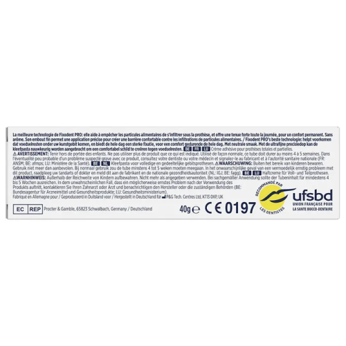 Pro Ultimate Crème Adhésive Pour Prothèses Totales & Partielles Goût Neutre 40 g