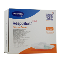 RespoSorb Silicone Border 10 x 10 cm 10 pansements