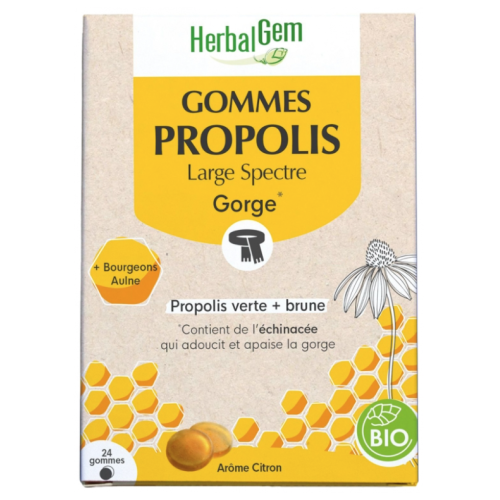 Propolis Large spectre Bio 24 gommes