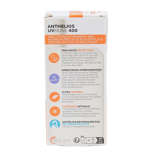 Anthelios UVMune 400 fluide solaire anti-taches SPF50+ 50 ml