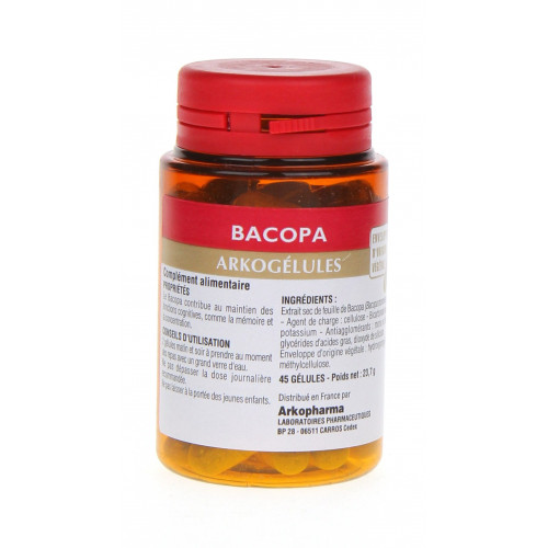 Arkopharma Arkogélules Bacopa 45g - Boost Concentration et Mémoire