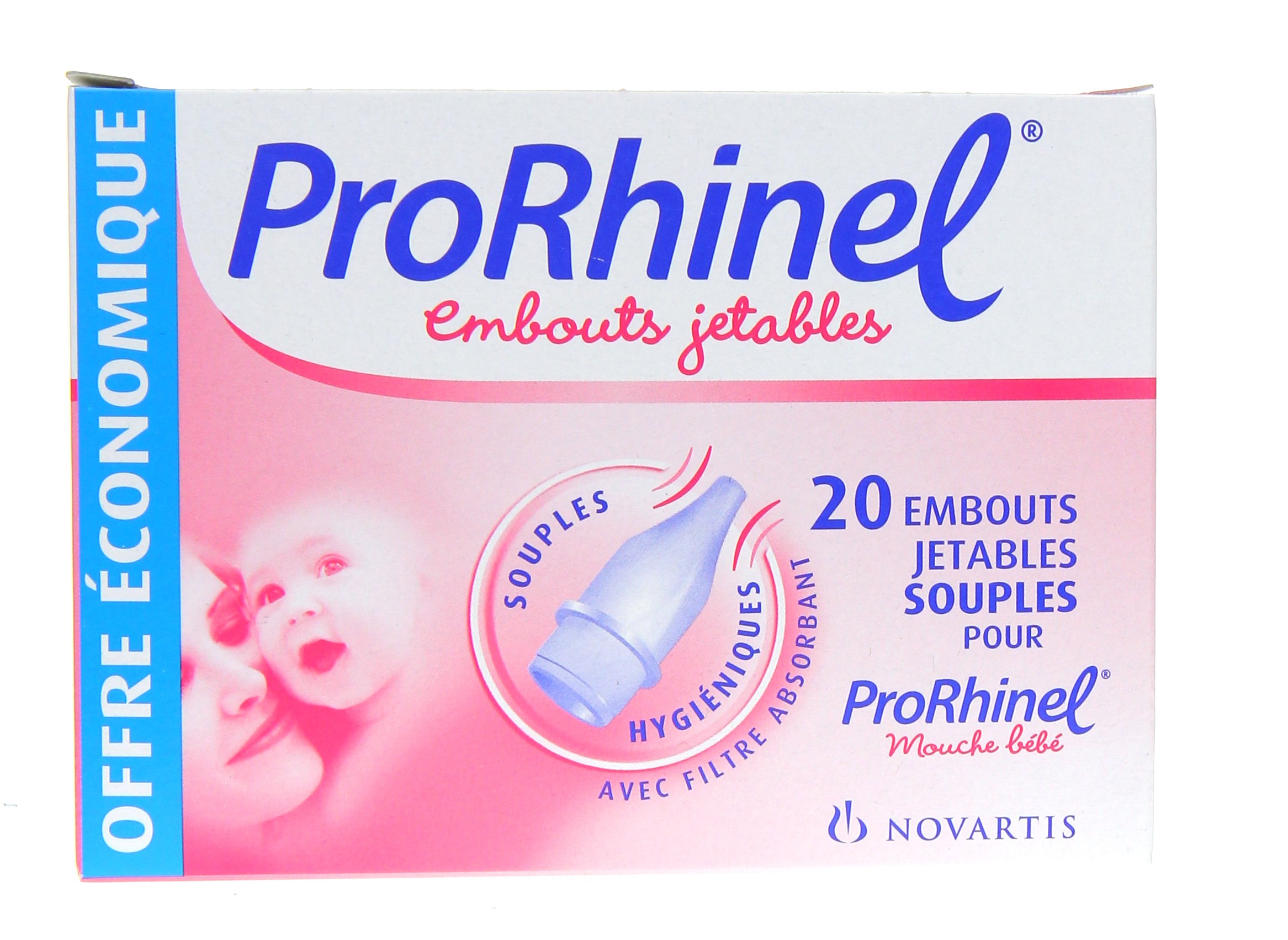 Pharma360 - PRORHINEL Embouts Jetables 20pcs - Hygiène Bébé 1 Mouche