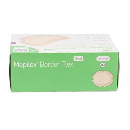 Mepilex Border Flex Oval Pansement hydrocellulaire 10,8 cm x 14 cm 16 pansements