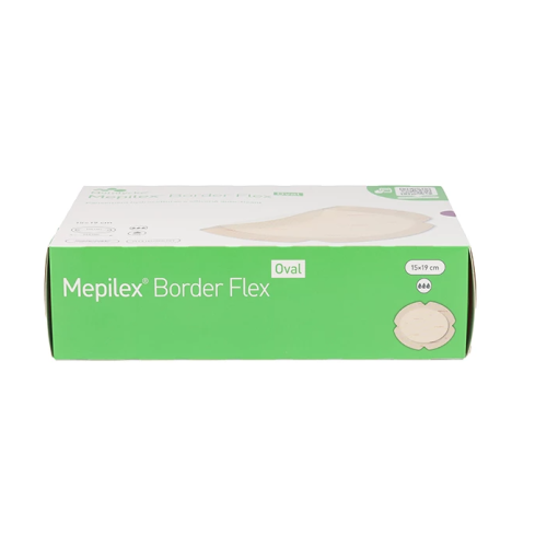 Mepilex Border Flex Oval Pansement hydrocellulaire 15 cm x 19 cm, 16 pansements