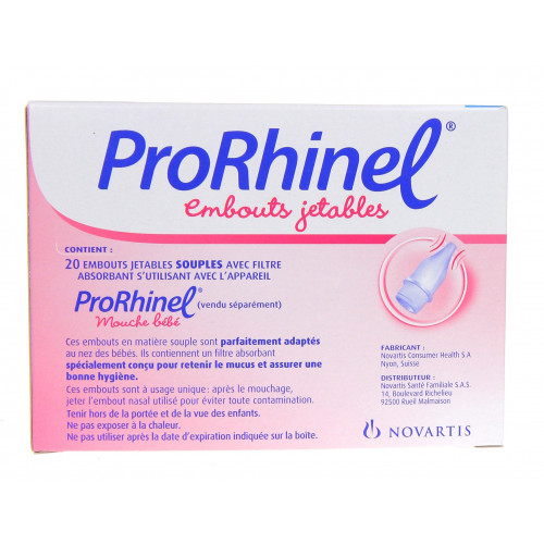 Prorhinel embout nasal jetable pour mouche bébé - Nez bouché