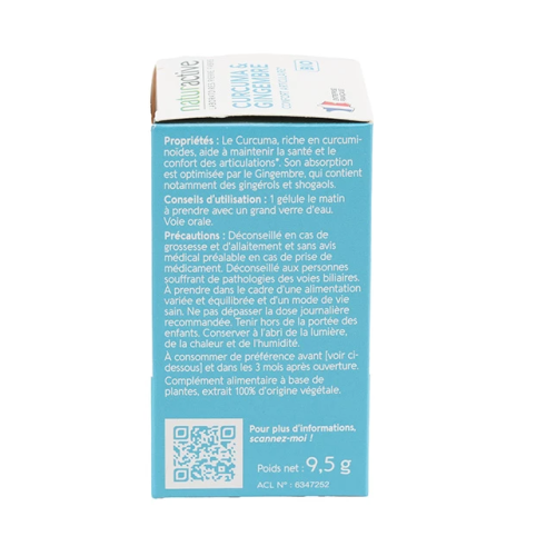 Curcuma et Gingembre Bio 30 gélules